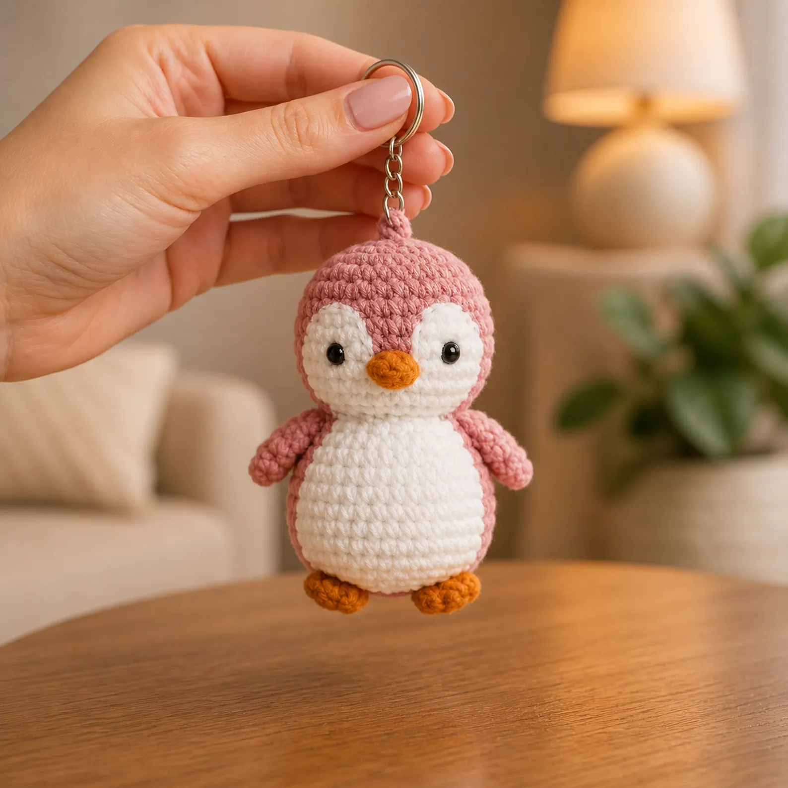 Mini Penguin Keychain Amigurumi Crochet Pattern_result