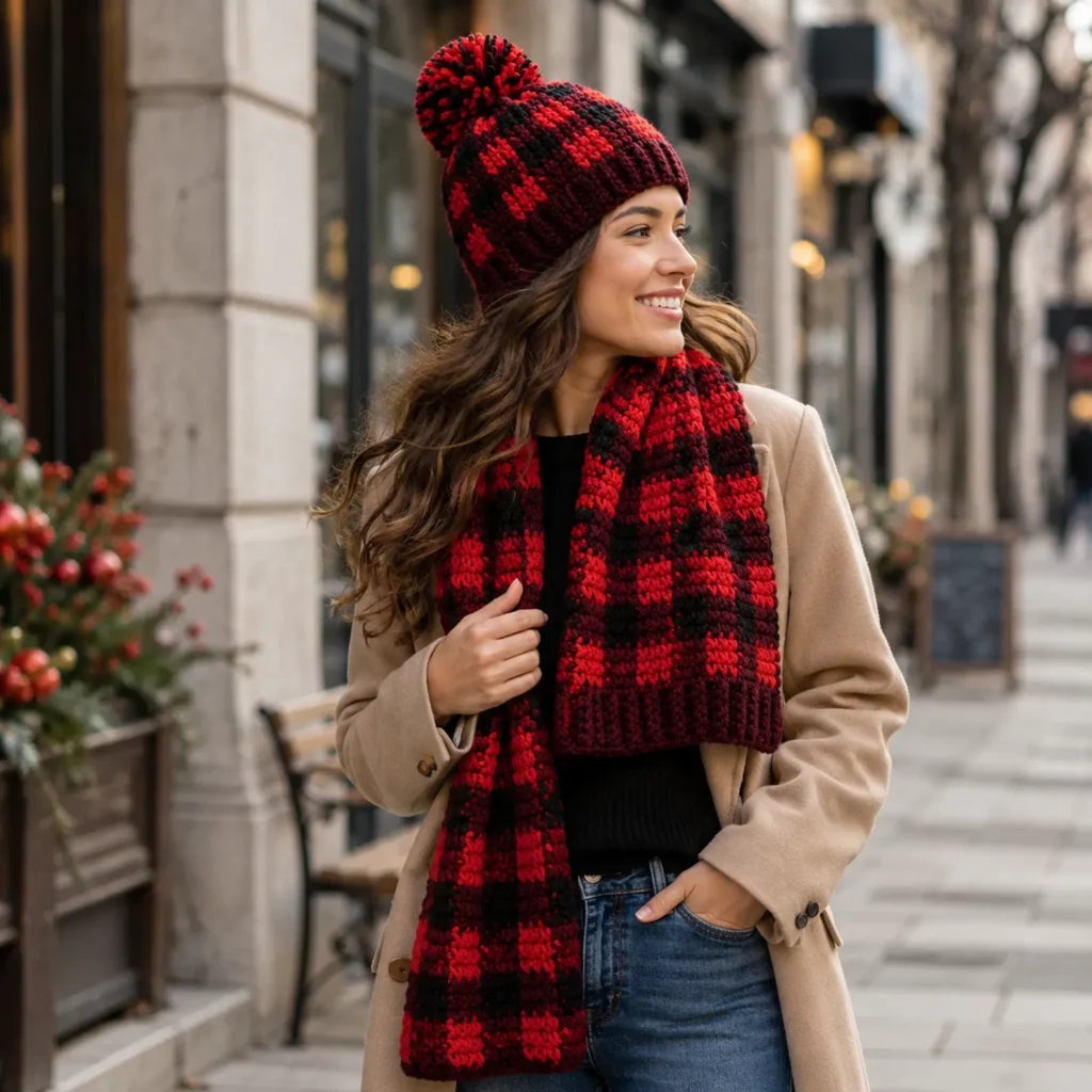 Classic Buffalo Plaid Crochet Beanie Pattern – A Cozy Winter Hat You'll Love to Make 2_result