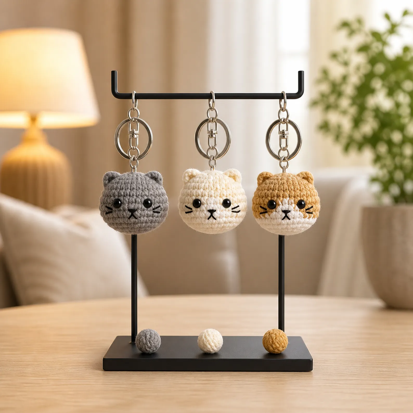 Tiny Cat Keychain Amigurumi Crochet Pattern