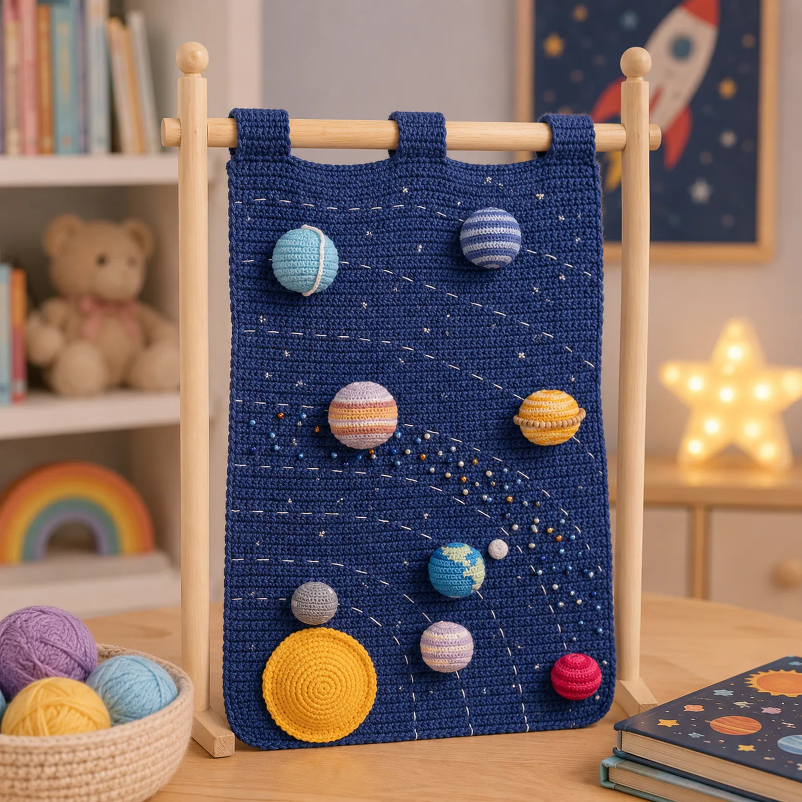 Solar System Wall Hanging Crochet Pattern_result