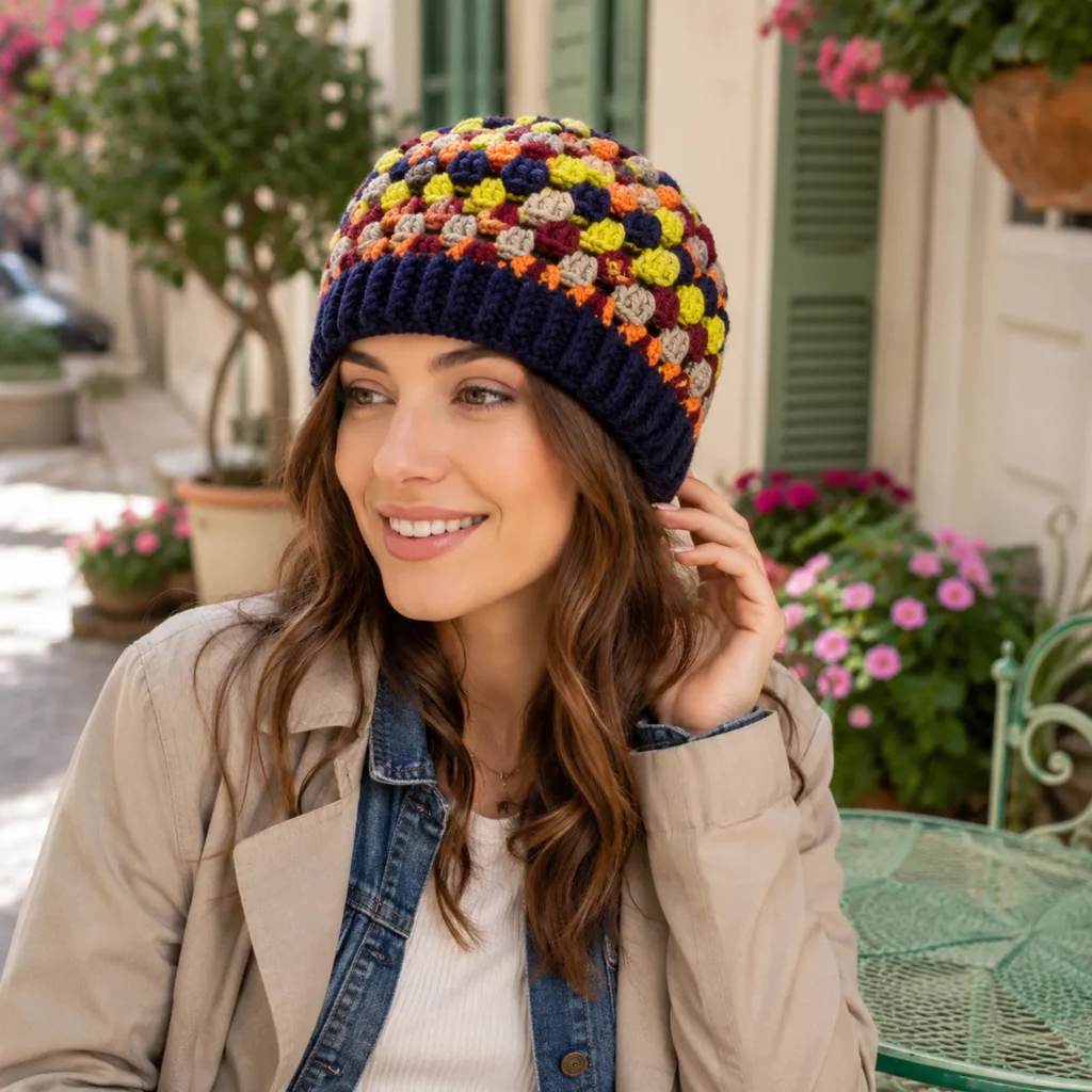 Colorful Bobble Crochet Beanie Pattern- A Cozy and Stylish Hat for Every Season_result