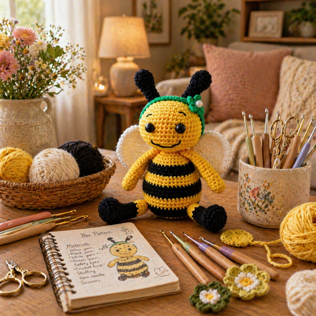 Bee Amigurumi Crochet Pattern