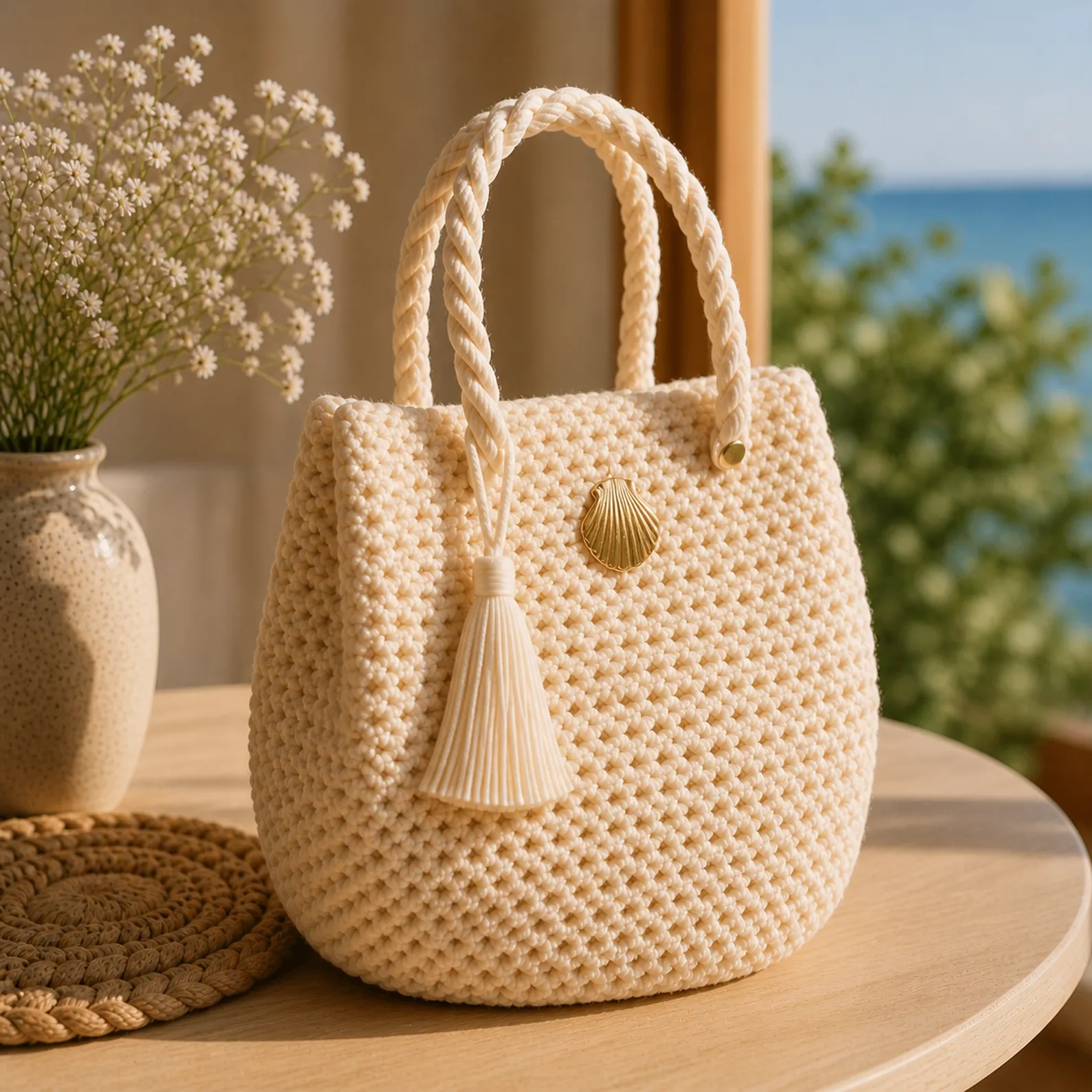Summer Beach Tote Crochet Pattern