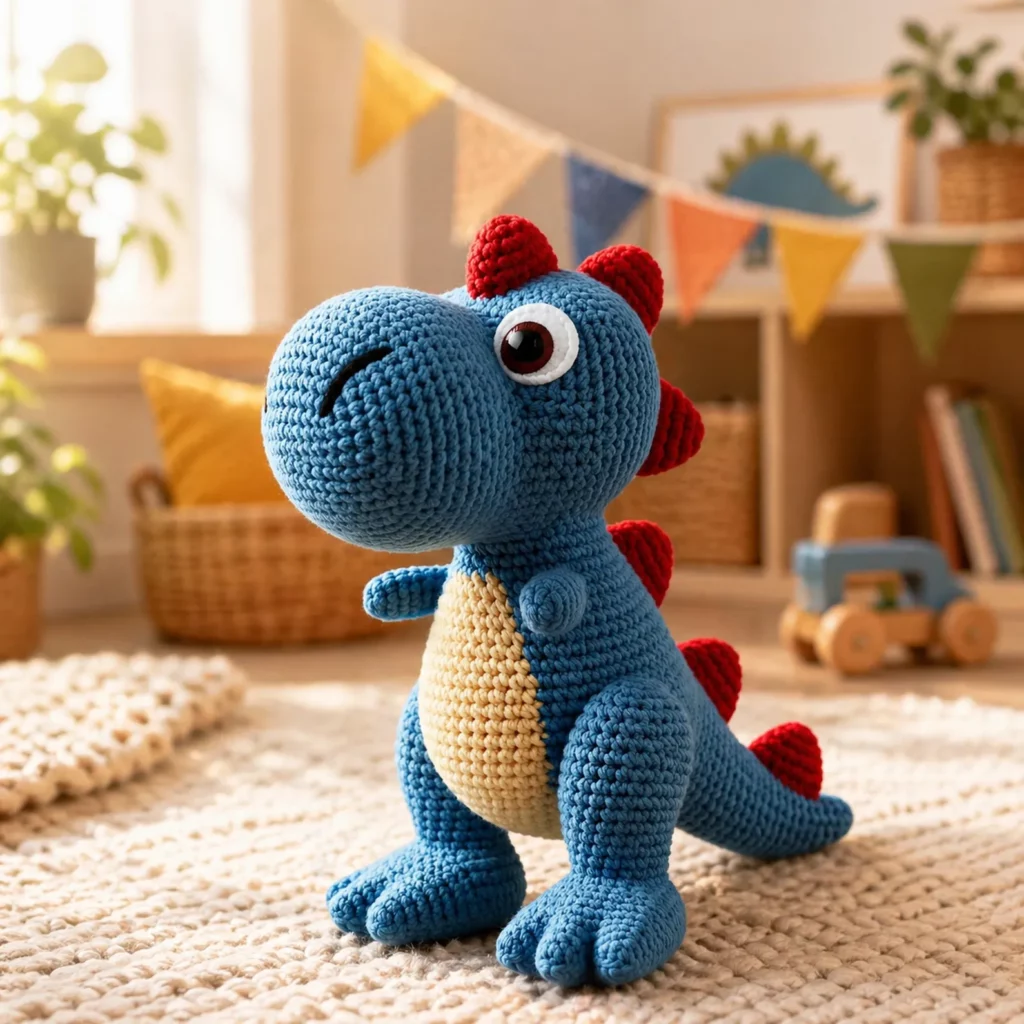 Cute Dinosaur Amigurumi Crochet Pattern 3