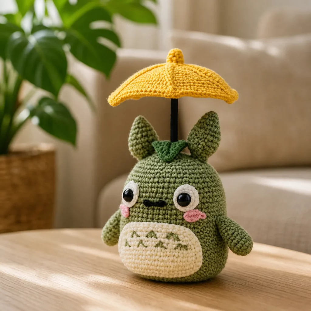 Totoro-Inspired Umbrella Amigurumi Crochet Pattern 2
