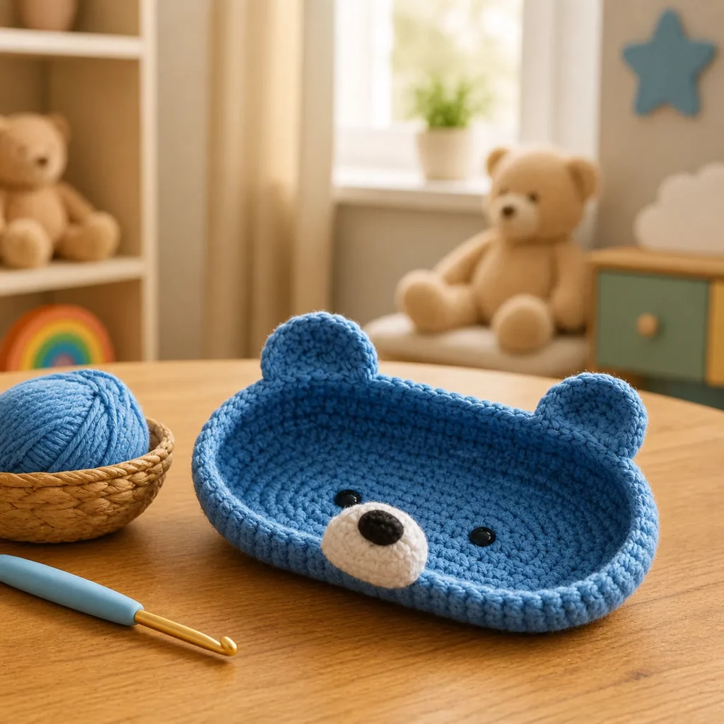 Bear Glasses Case Crochet Pattern 1