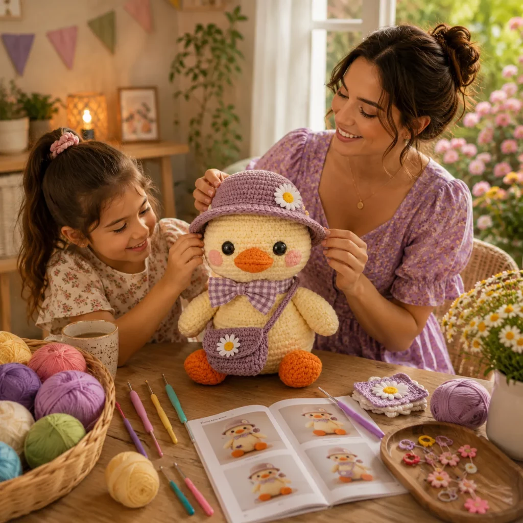 Cute Crochet Duck Amigurumi Pattern (Free)- An Easy, Beginner-Friendly Plush With Bucket Hat and Mini Crossbody Bag 1_result