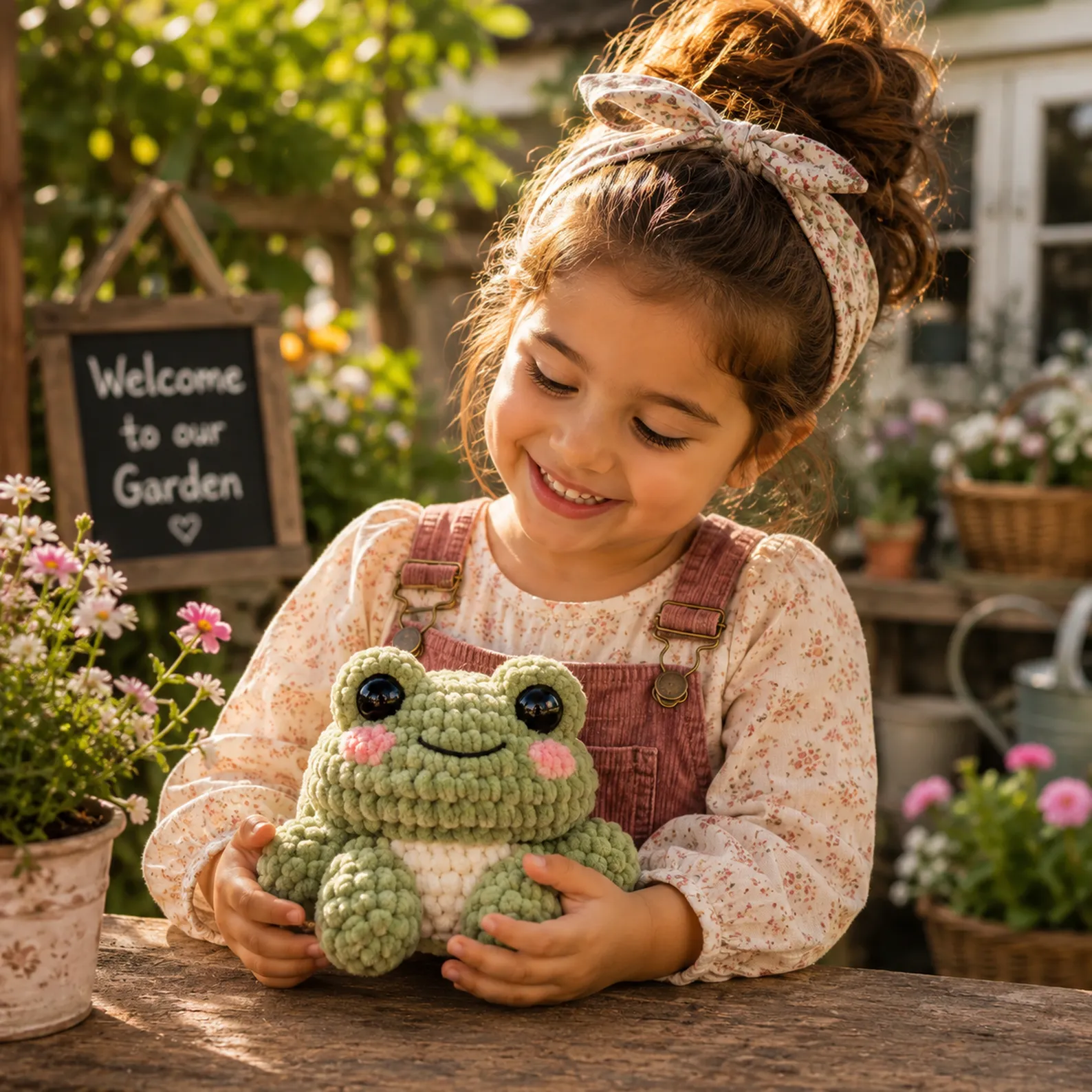 Crochet Frog Amigurumi Pattern (Free)- Super Cute Plush Frog With Big Eyes, Blush Cheeks, and Squishy Legs 2_result