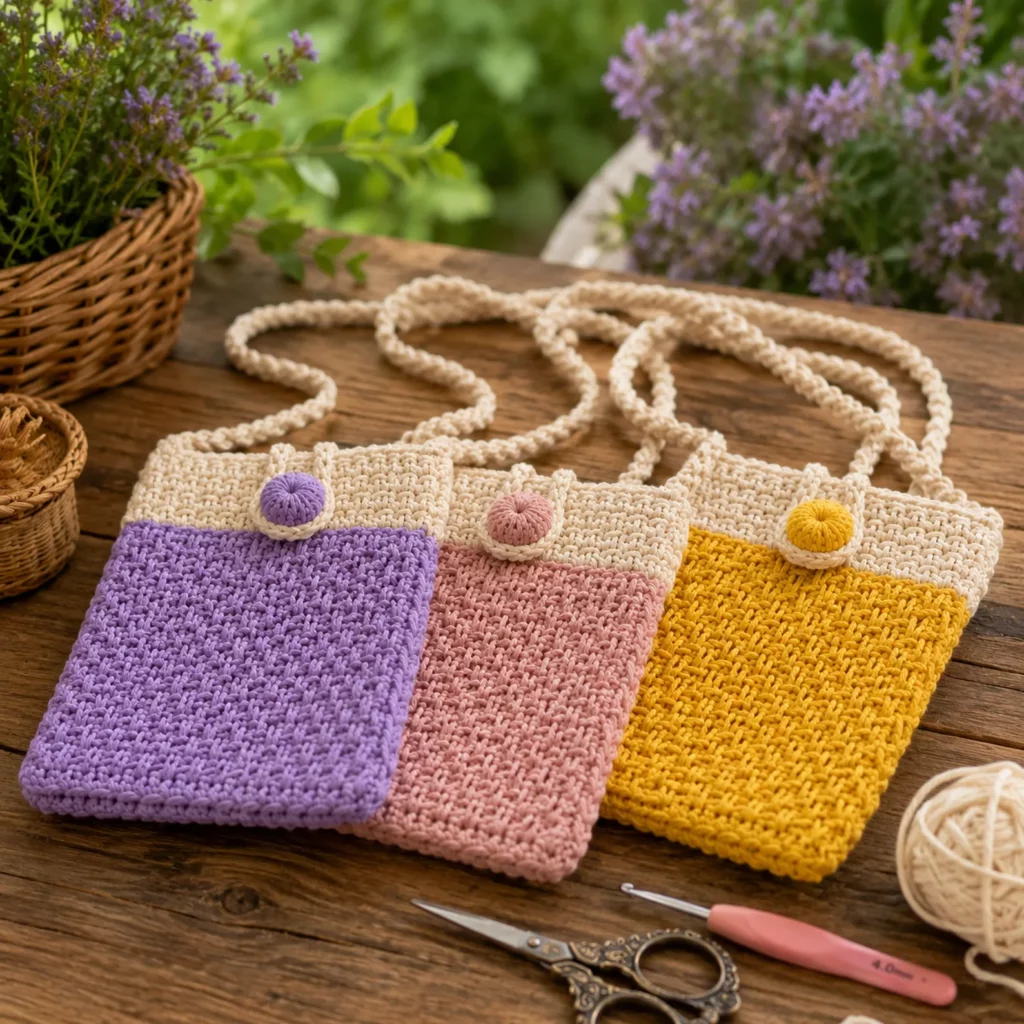 Crochet Phone Pouch Bag Pattern 1_result