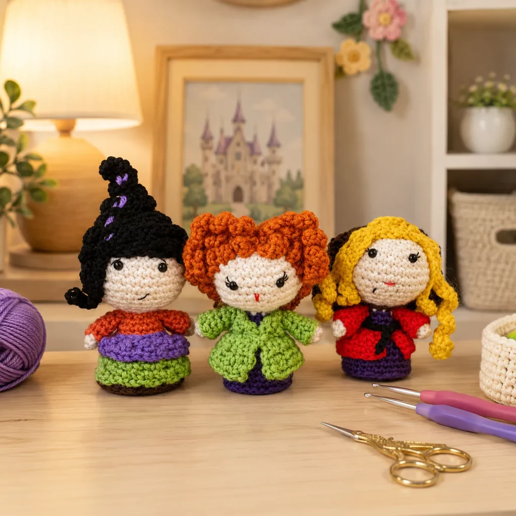 Three Little Witch Amigurumi Crochet Pattern Set 3_result