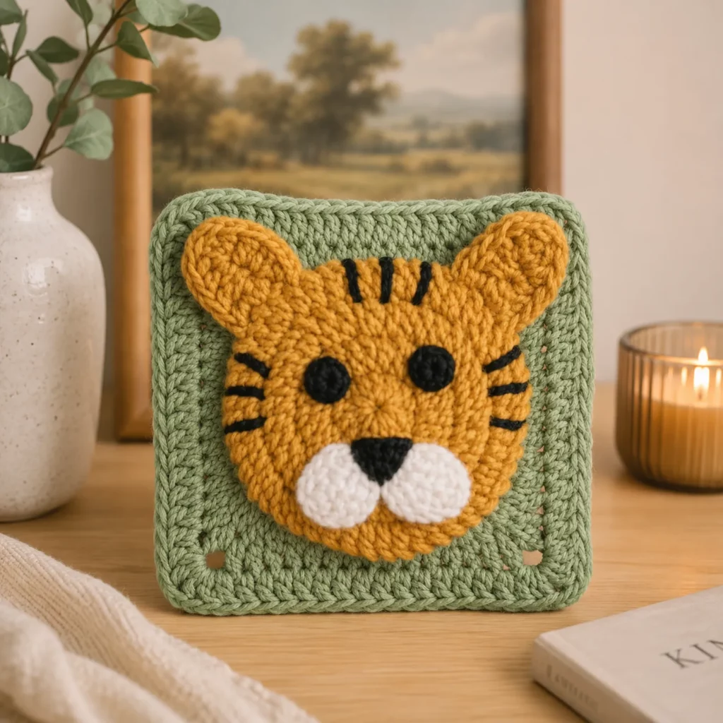 Tiger Granny Square Crochet Pattern_result
