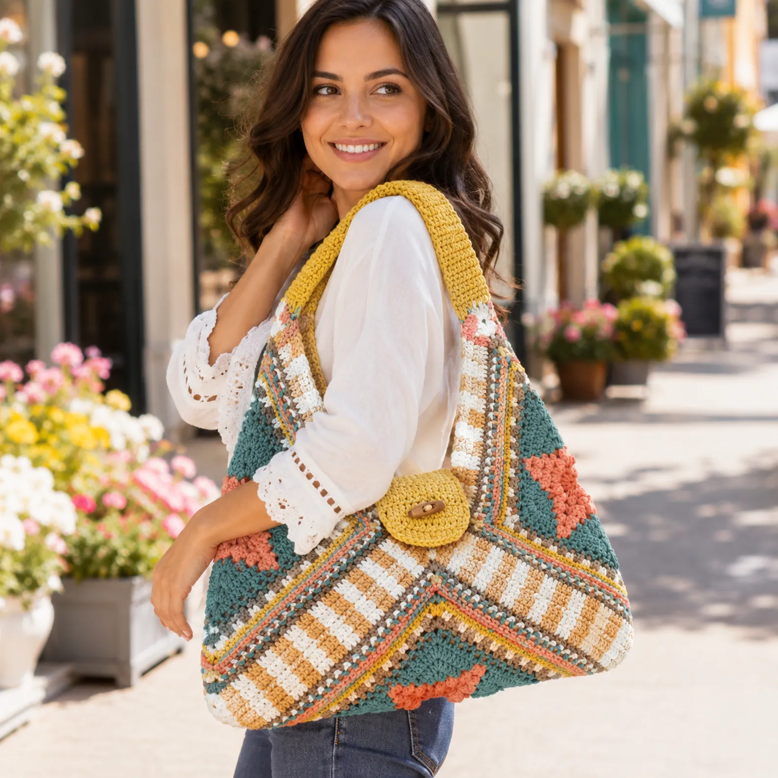Beautiful Patchwork Crochet Shoulder Bag Pattern You'll Love to Make_result