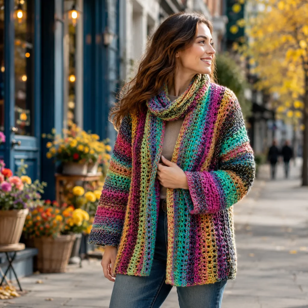 Colorful Striped Crochet Cardigan Pattern – A Cozy and Stylish Layer for Every Season 2_result