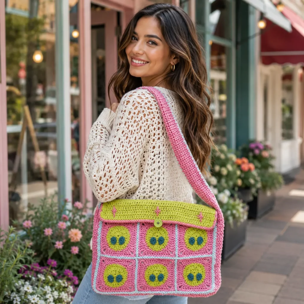 Cute Alien Granny Square Crochet Bag Pattern – A Fun and Whimsical Crochet Pattern for Creative Makers_result