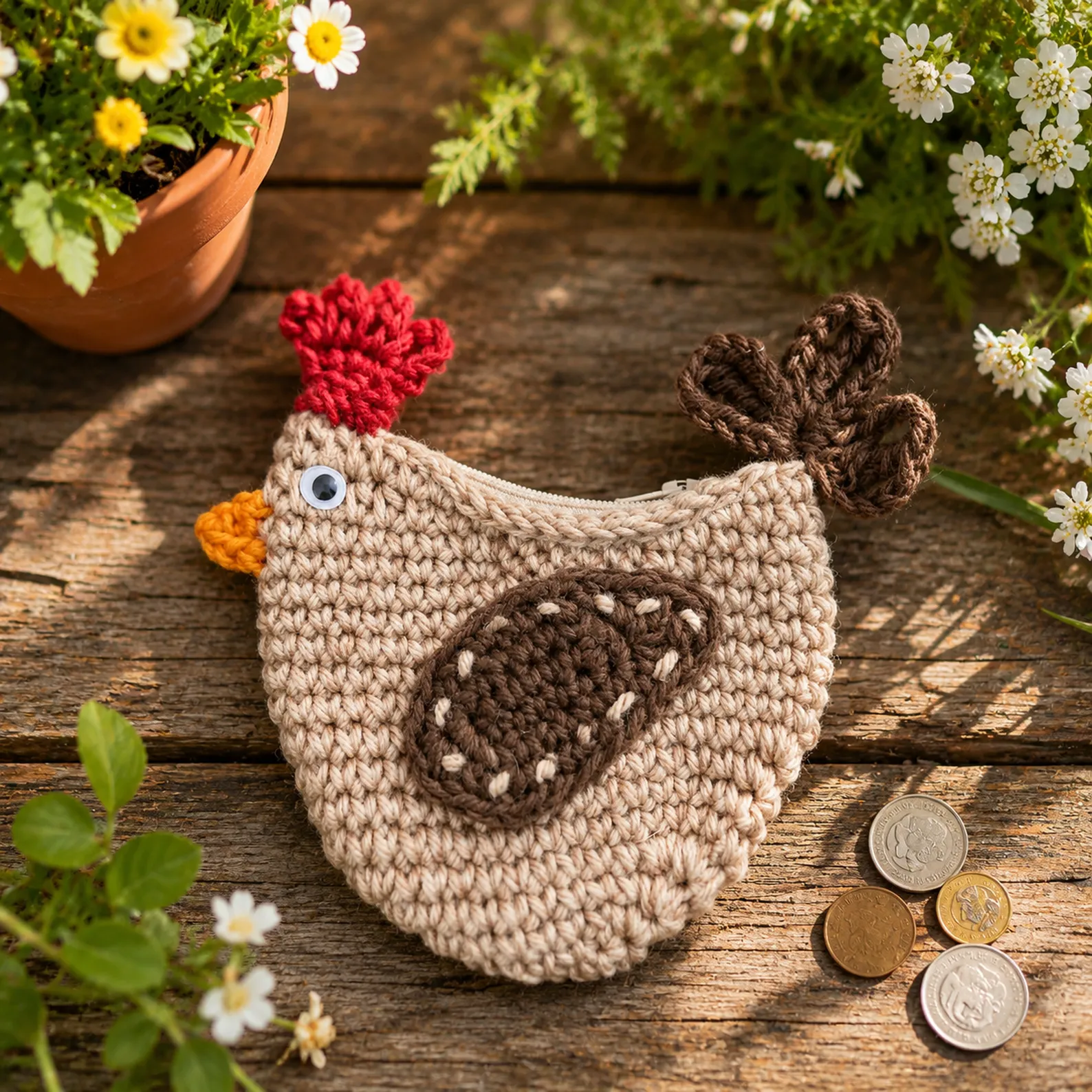 Cute Chicken Crochet Coin Purse Pattern – An Adorable and Functional Crochet Pattern for Beginners_result