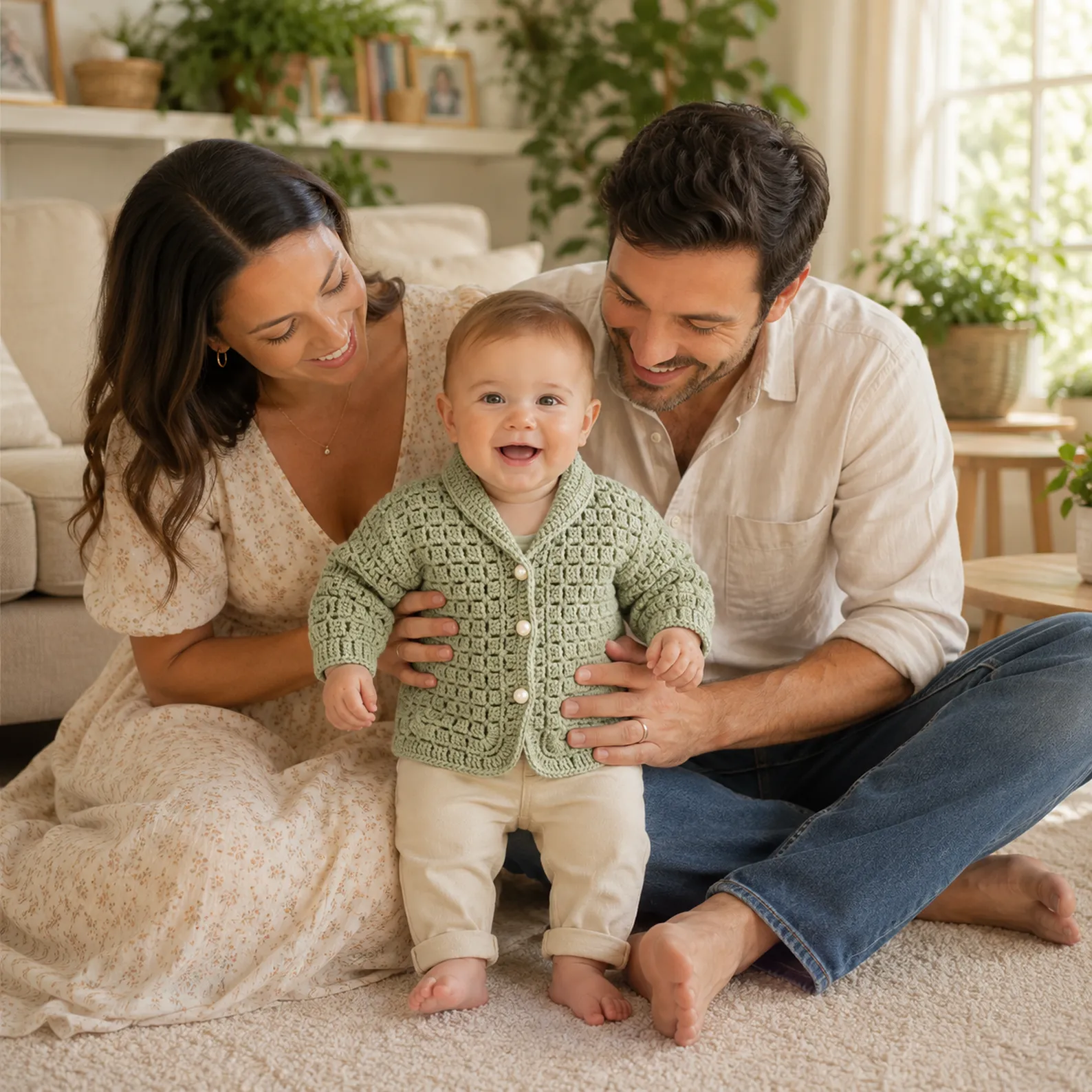 Classic Baby Crochet Pattern for a Cozy Textured Cardigan_result