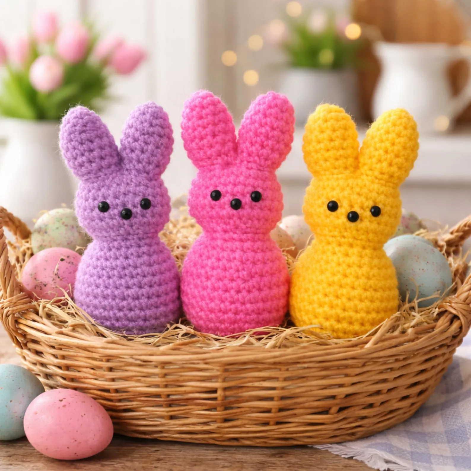 Mini Easter Peep Crochet Pattern