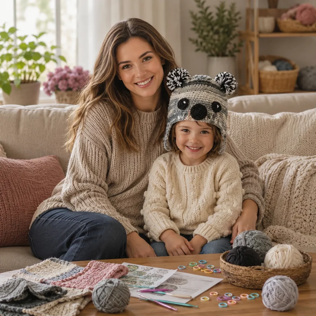 Adorable Koala Earflap Hat Crochet Pattern- A Fun and Cozy DIY Project for Kids 1_result