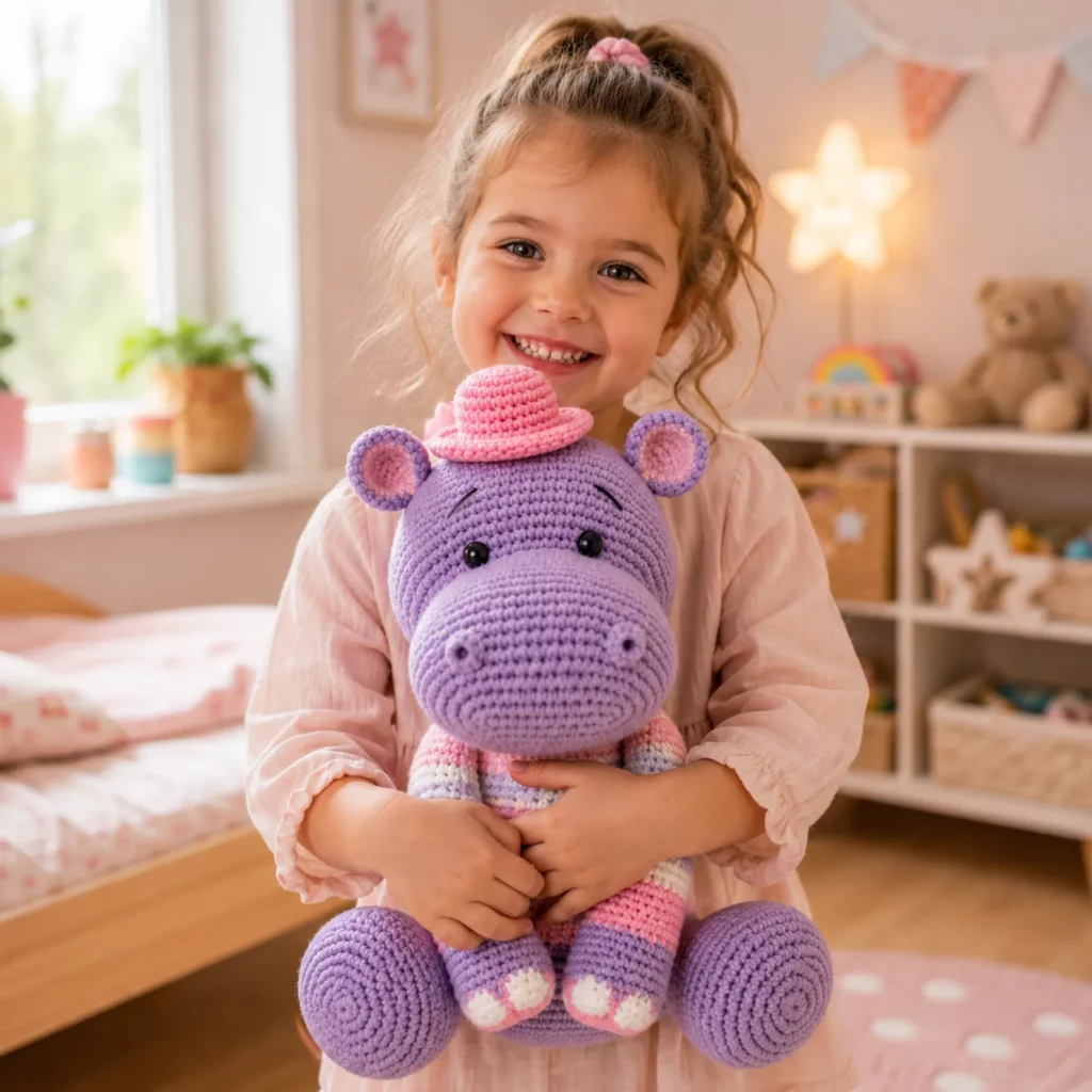 Hippo Amigurumi Crochet Pattern