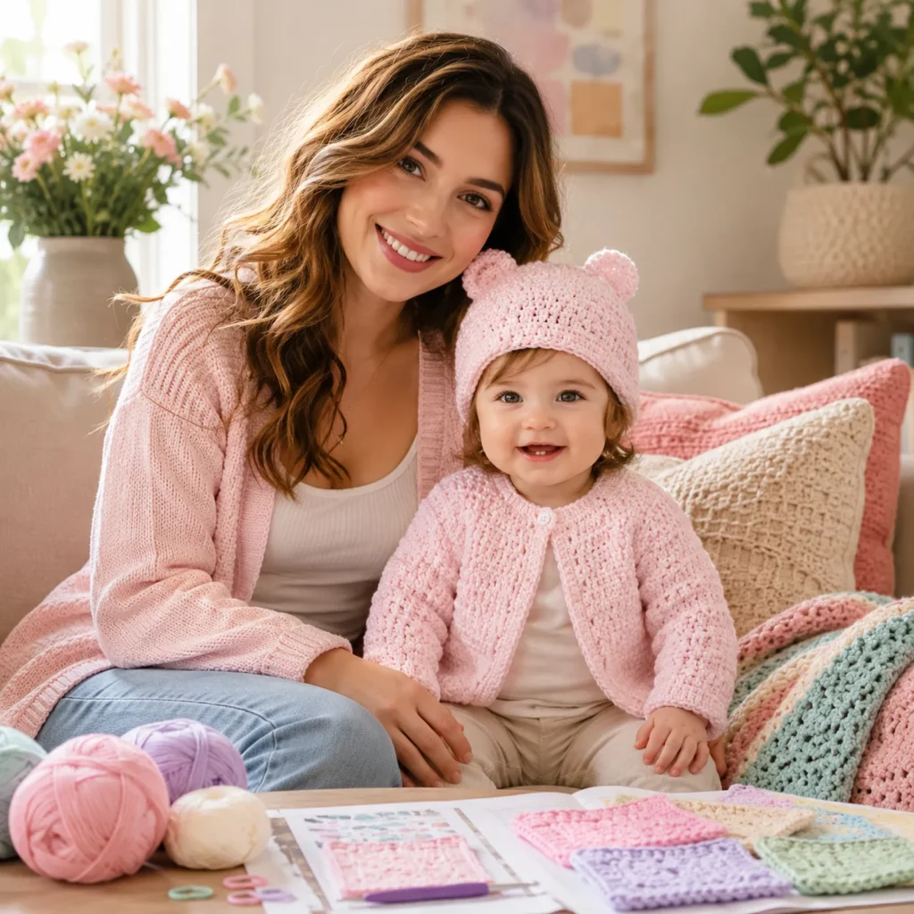 Cute Baby Bear Crochet Cardigan and Hat Pattern – An Adorable Handmade Set for Newborns 2_result