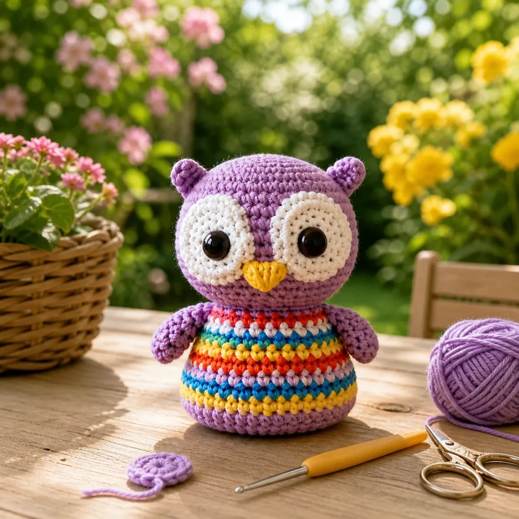 Rainbow Owl Amigurumi Crochet Pattern 3_result