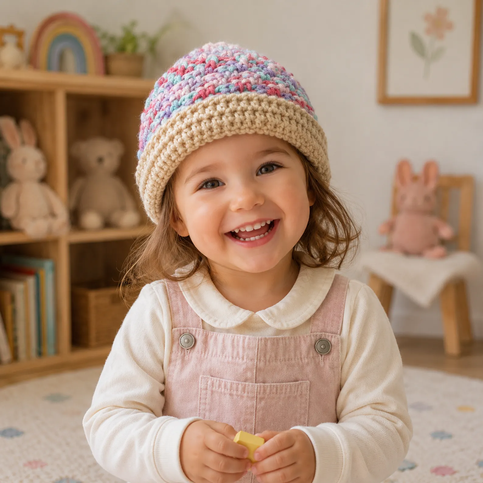 Easy Pastel Crochet Baby Beanie Pattern – A Cozy Crochet Pattern for Beginners