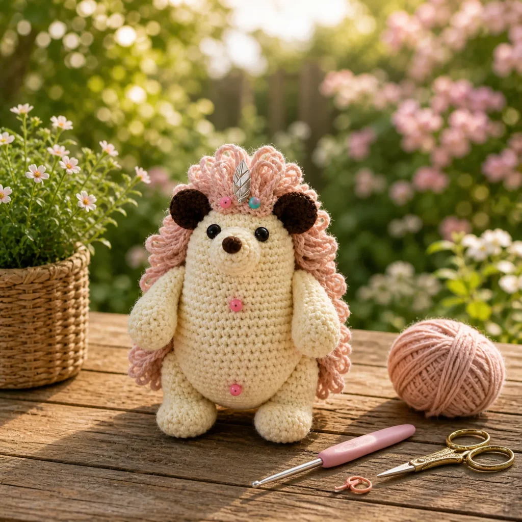Fluffy Hedgehog Amigurumi Crochet Pattern 1_result